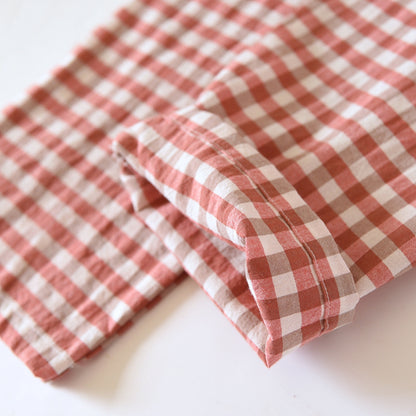 Classic Gingham Print Pajama Coordinates
