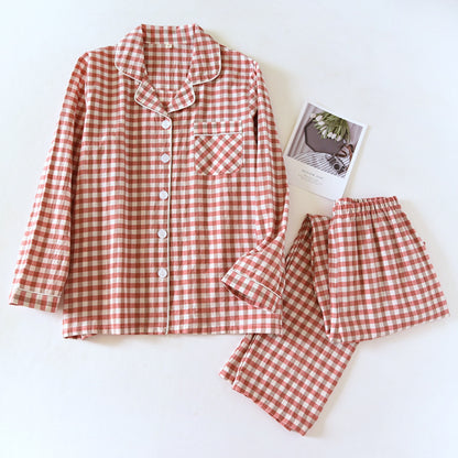 Classic Gingham Print Pajama Coordinates
