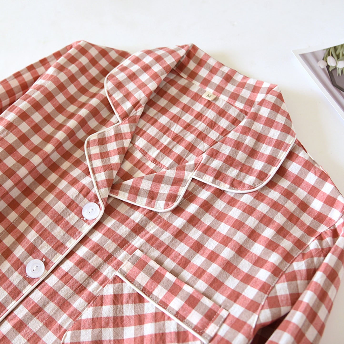 Classic Gingham Print Pajama Coordinates