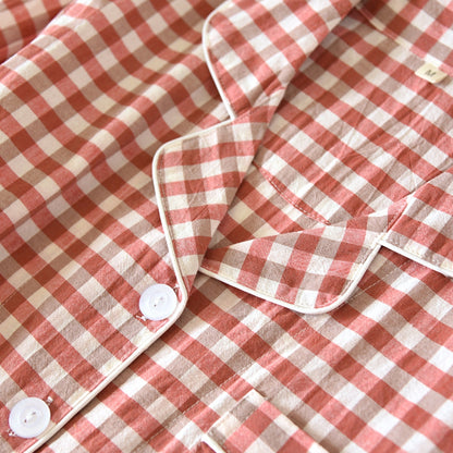 Classic Gingham Print Pajama Coordinates