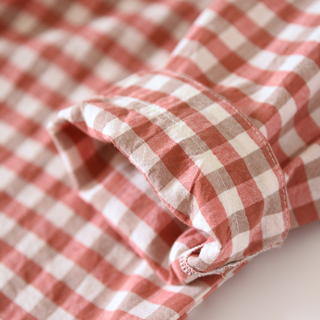 Classic Gingham Print Pajama Coordinates