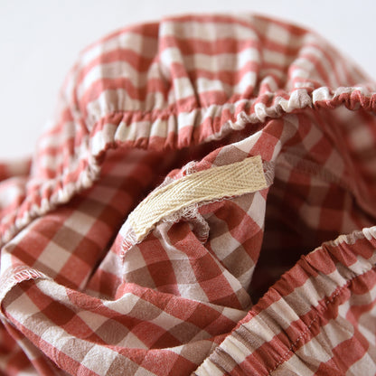 Classic Gingham Print Pajama Coordinates