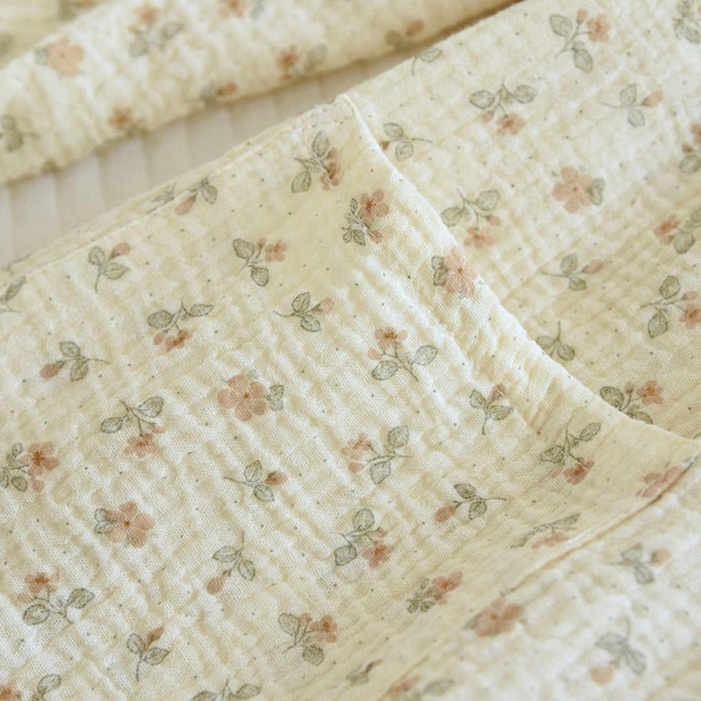 Textured Floral Print Pajama Coordinates