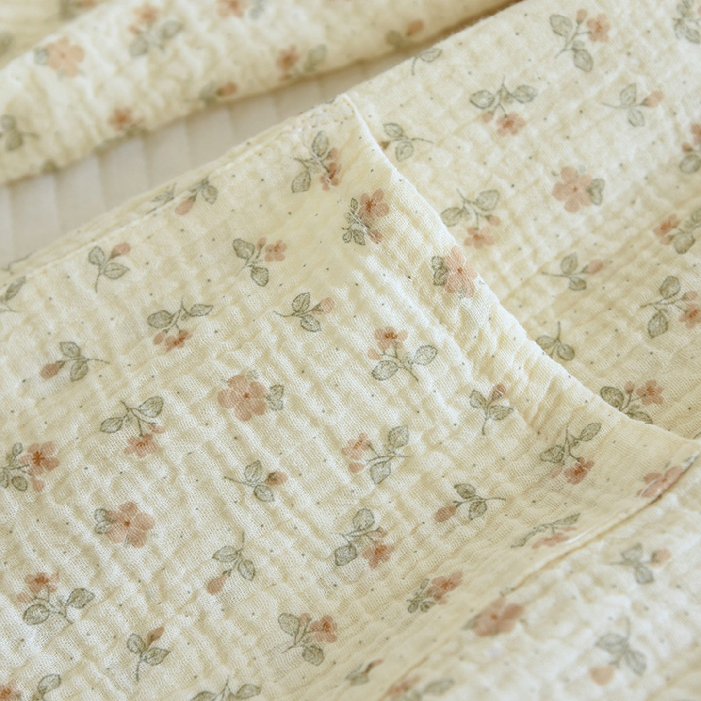 Textured Floral Print Pajama Coordinates