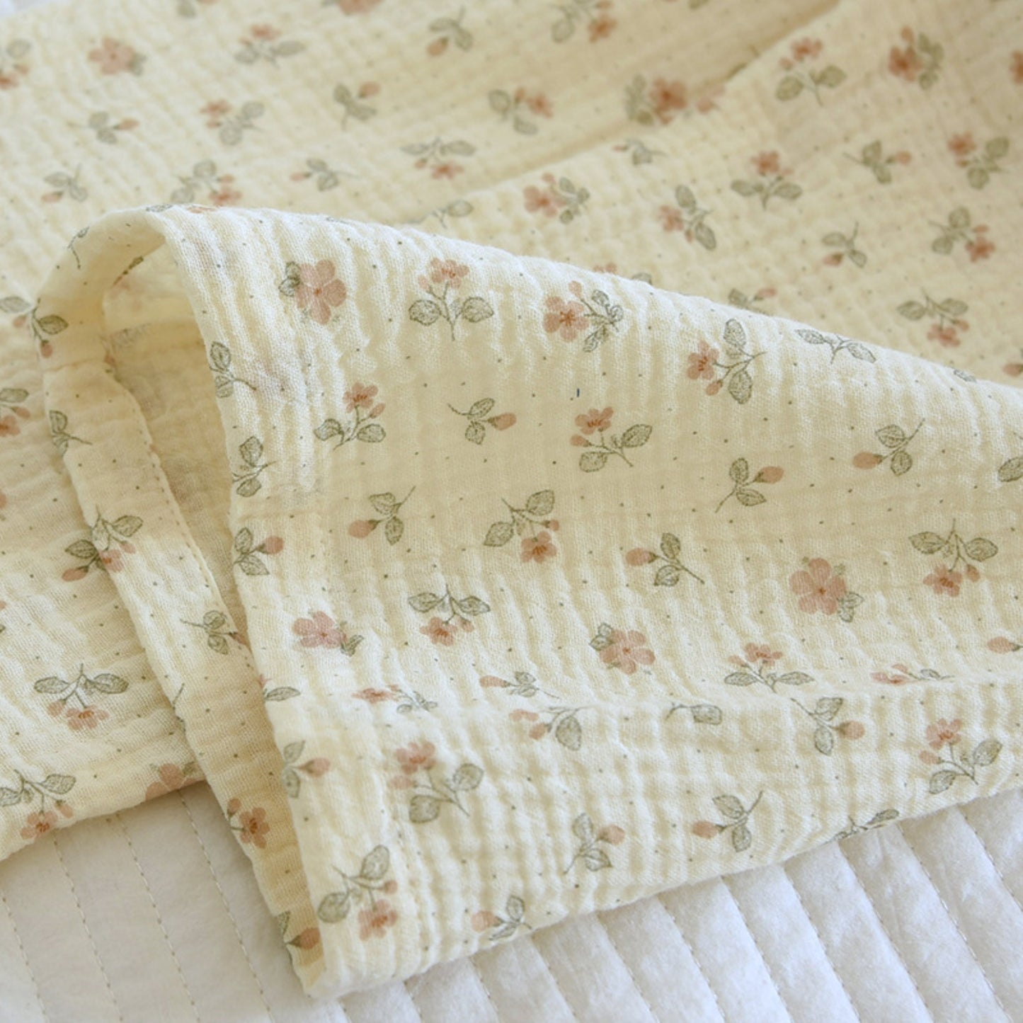 Textured Floral Print Pajama Coordinates