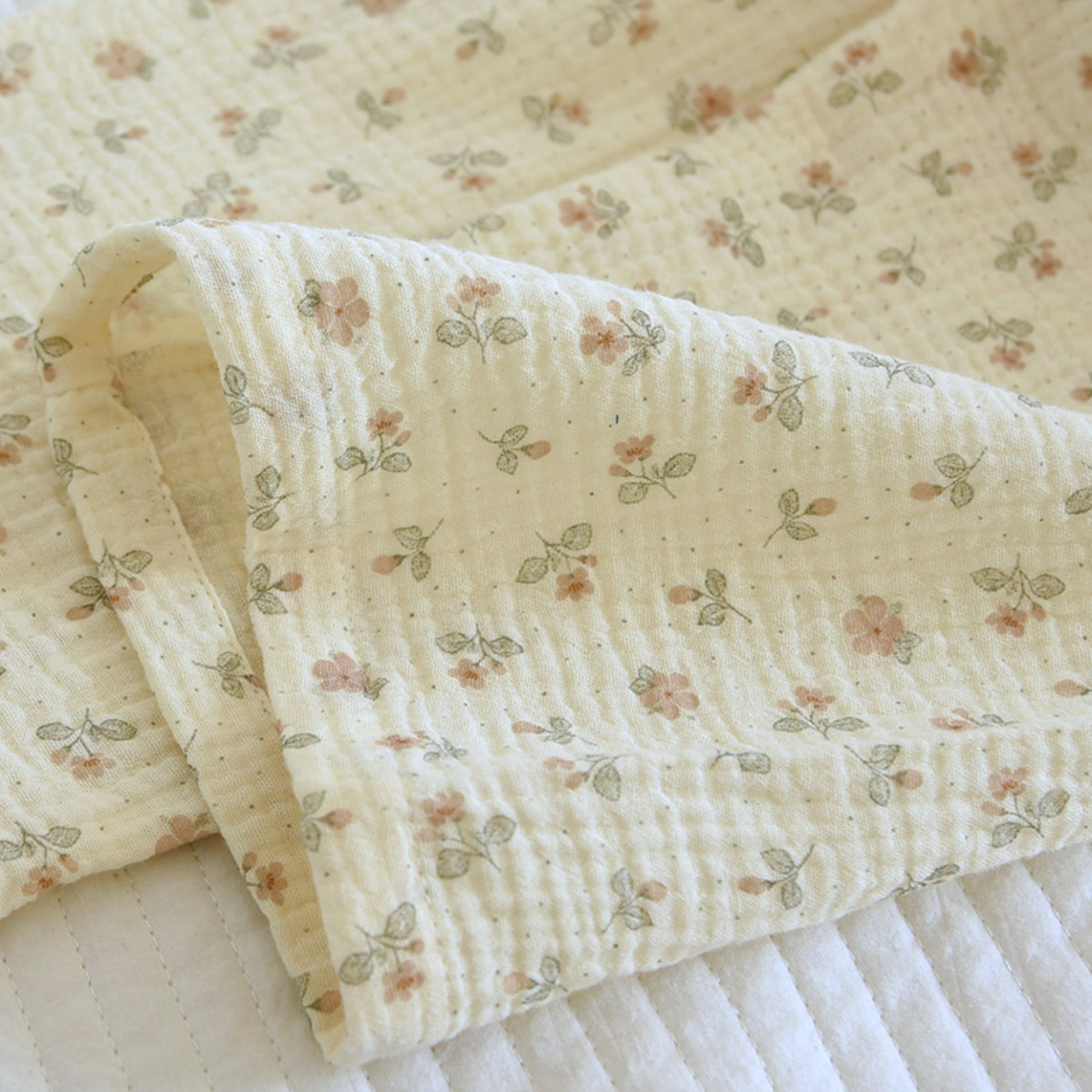 Textured Floral Print Pajama Coordinates