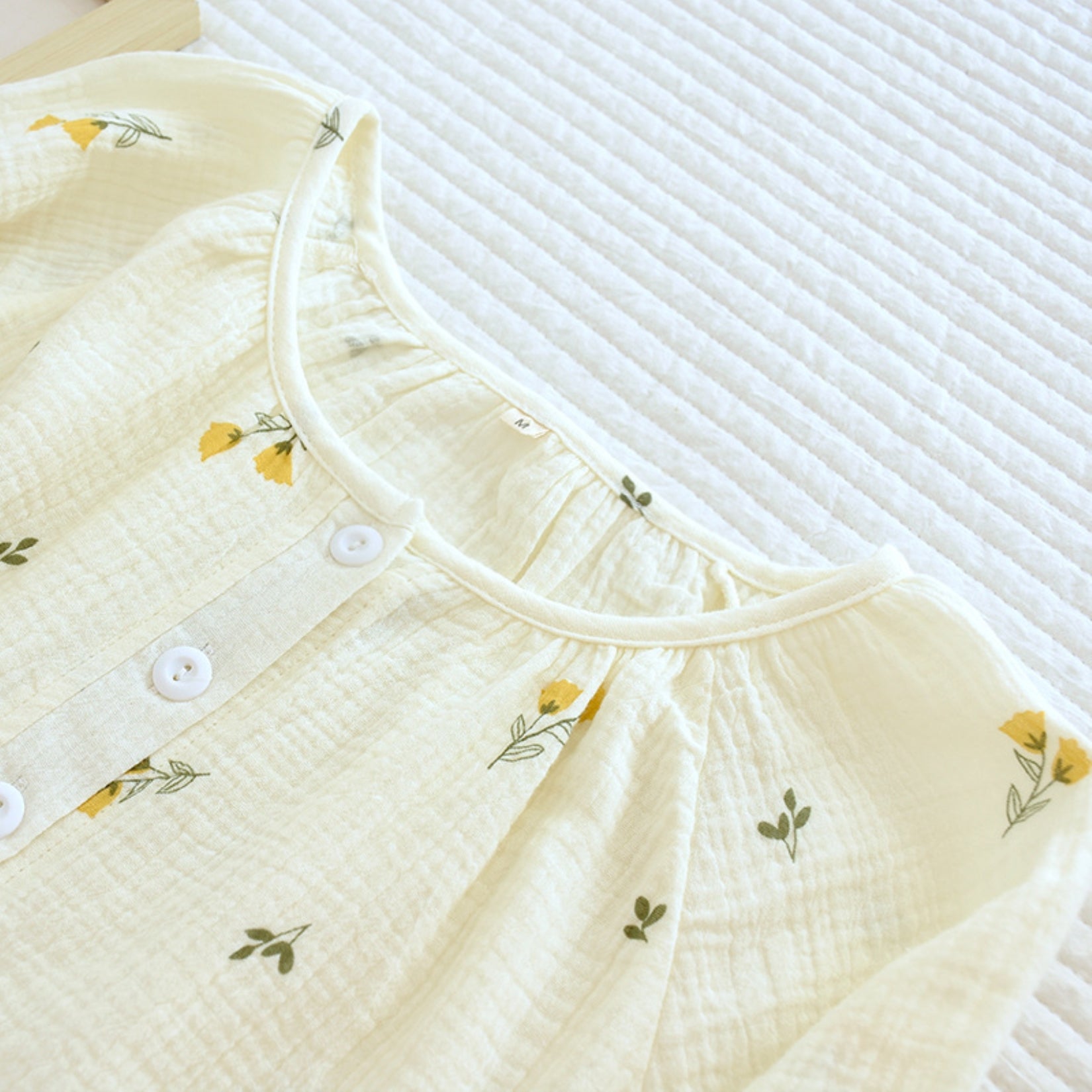 Floral Print Textured Pajama Coordinates