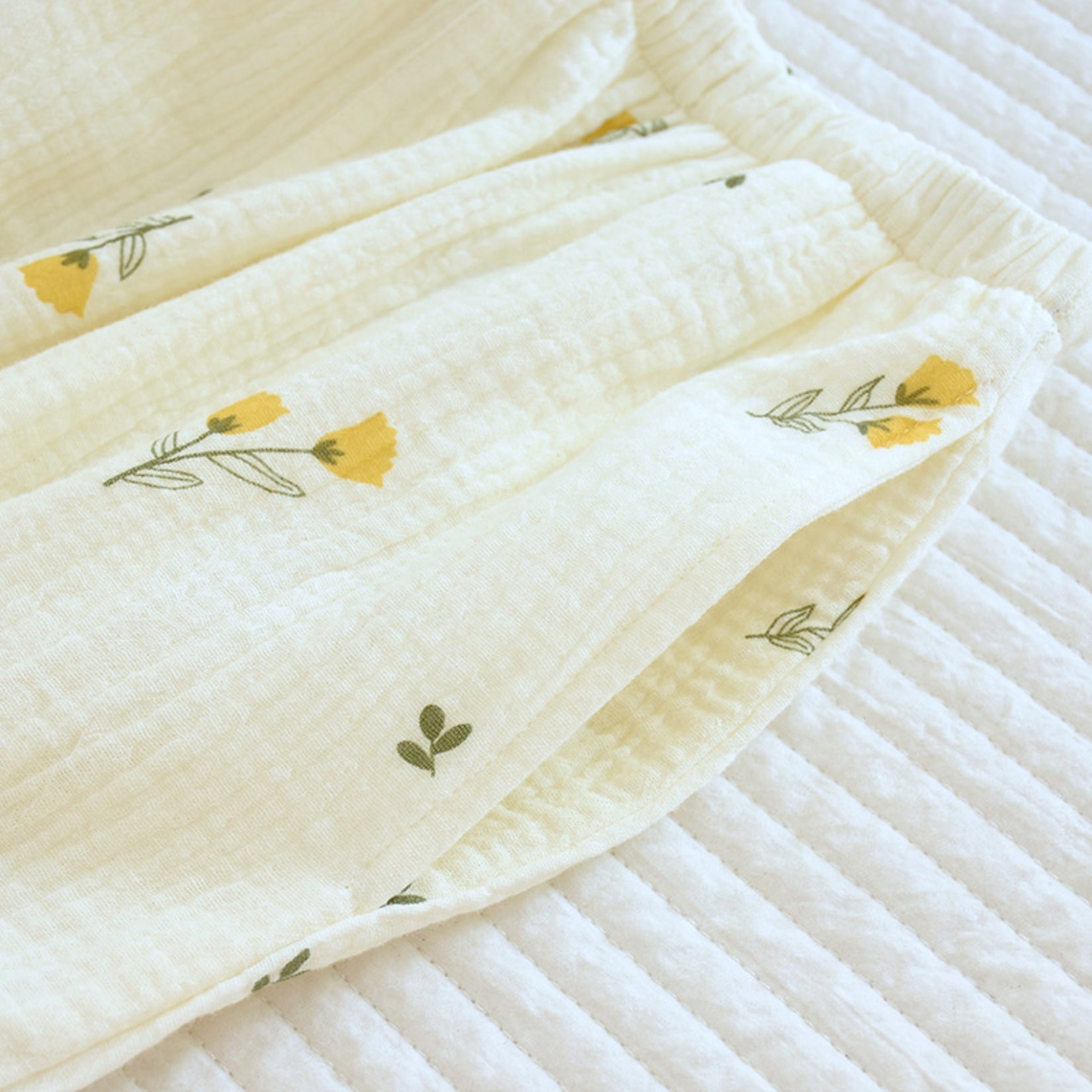Floral Print Textured Pajama Coordinates