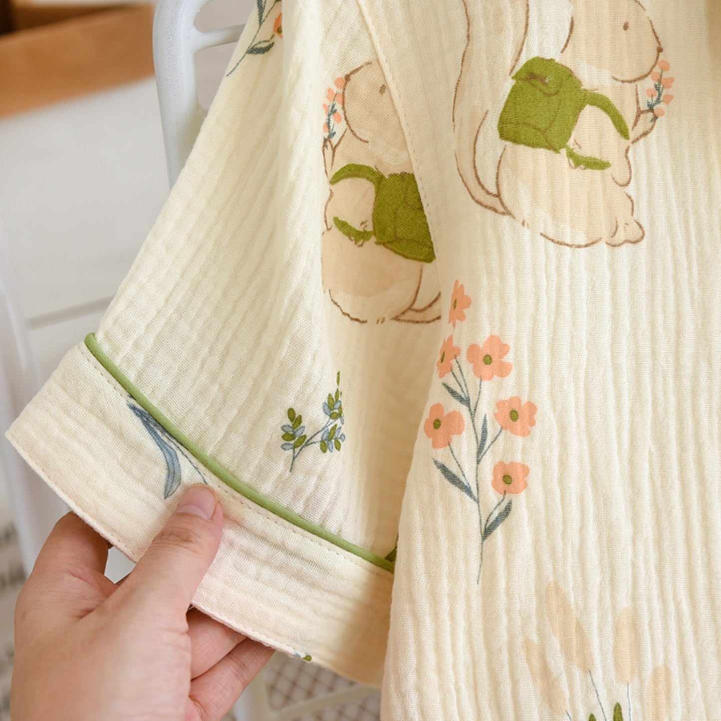 Nature Print Textured Lounge Coordinates