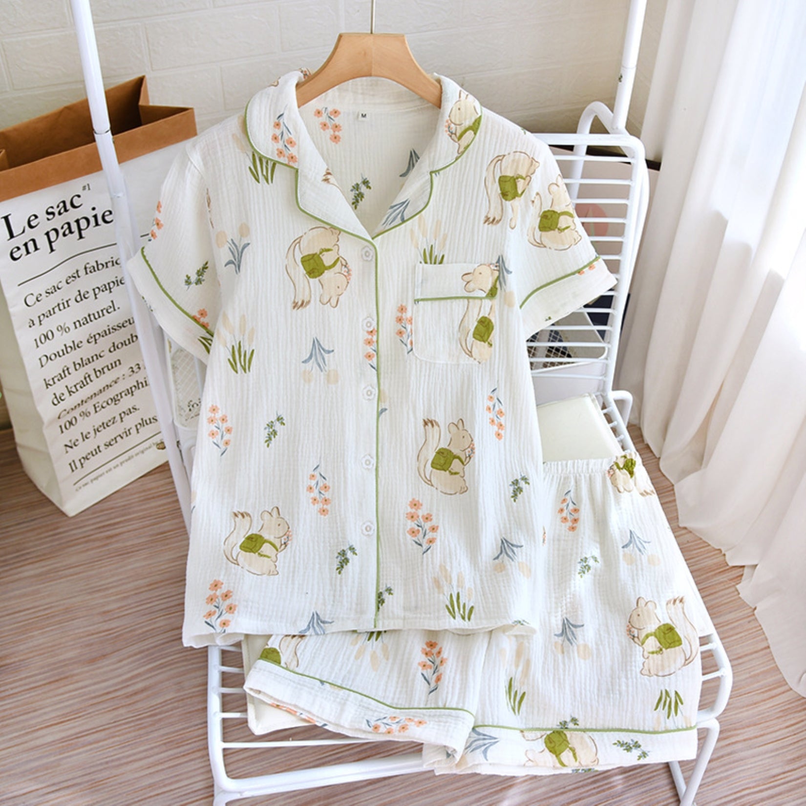Nature Print Textured Lounge Coordinates