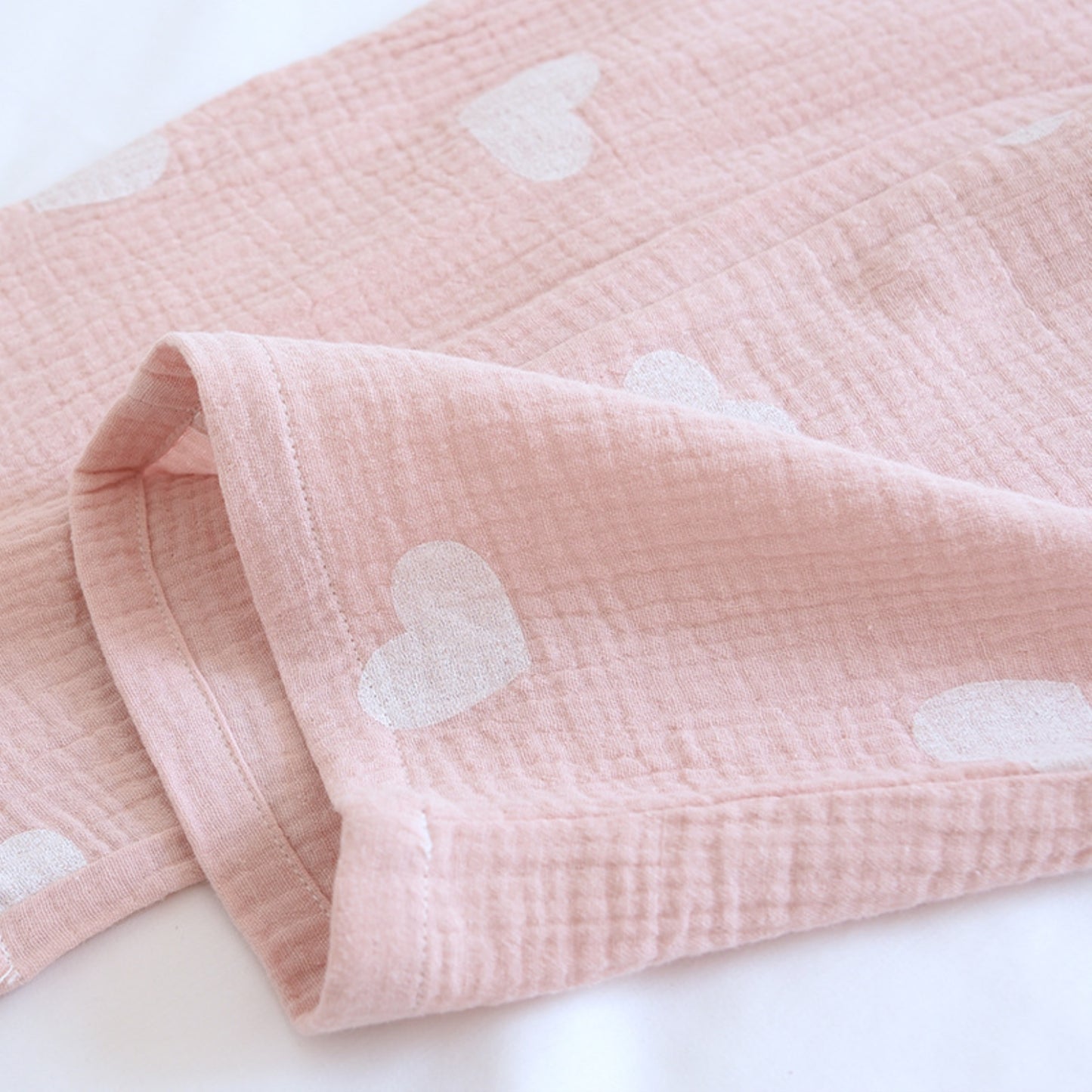 Textured Heart Print Pajama Coordinates