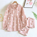 Heart Print Blouse and Pajama Coordinates