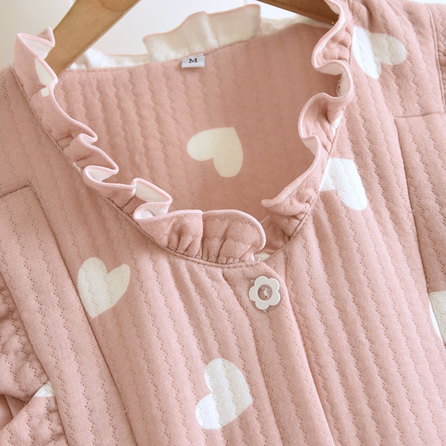 Heart Print Blouse and Pajama Coordinates