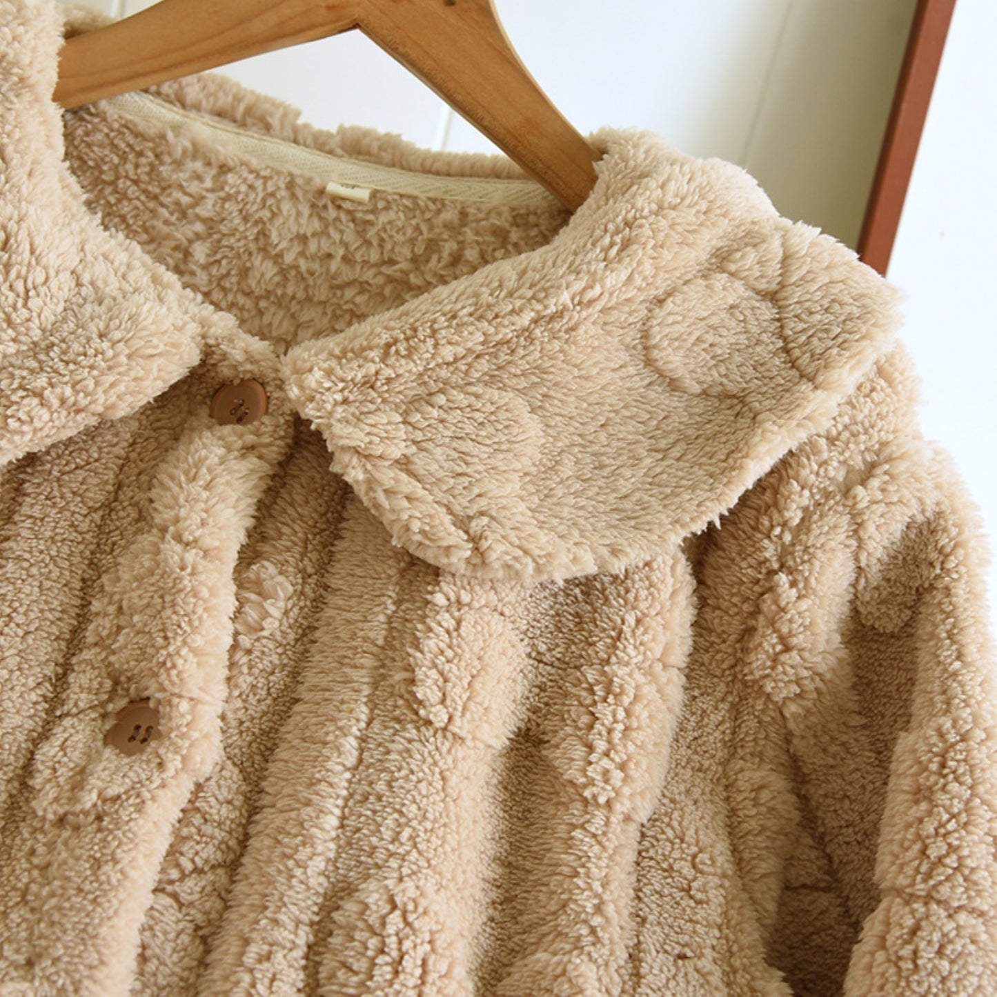 Bear Pattern Fuzzy Lounge Coordinates