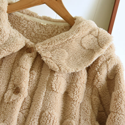 Bear Pattern Fuzzy Lounge Coordinates