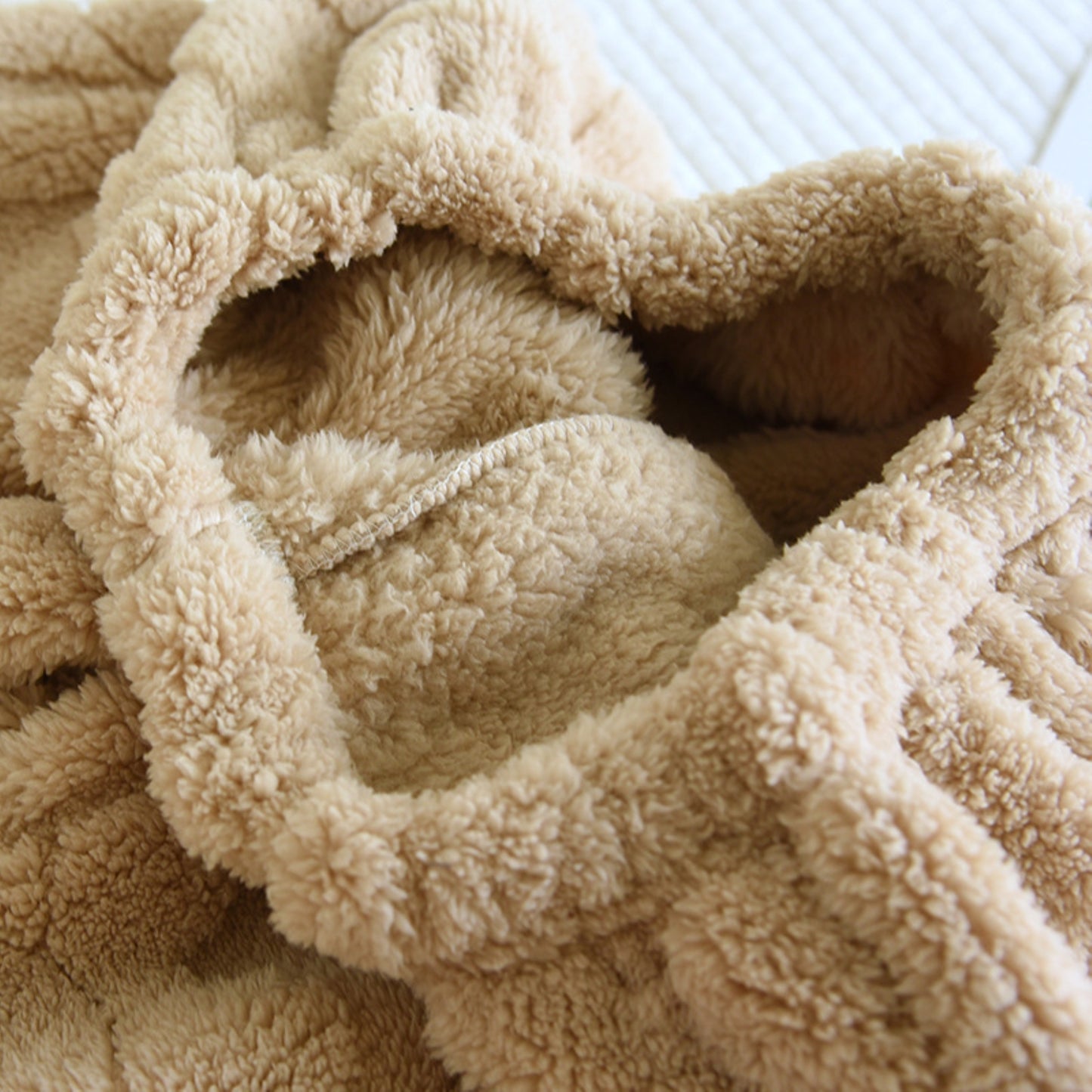 Bear Pattern Fuzzy Lounge Coordinates