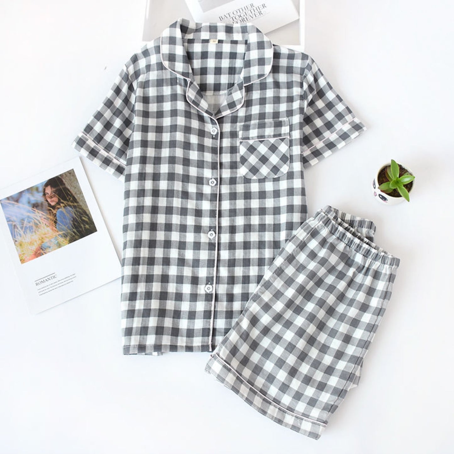 Classic Gingham Pajama Coordinates