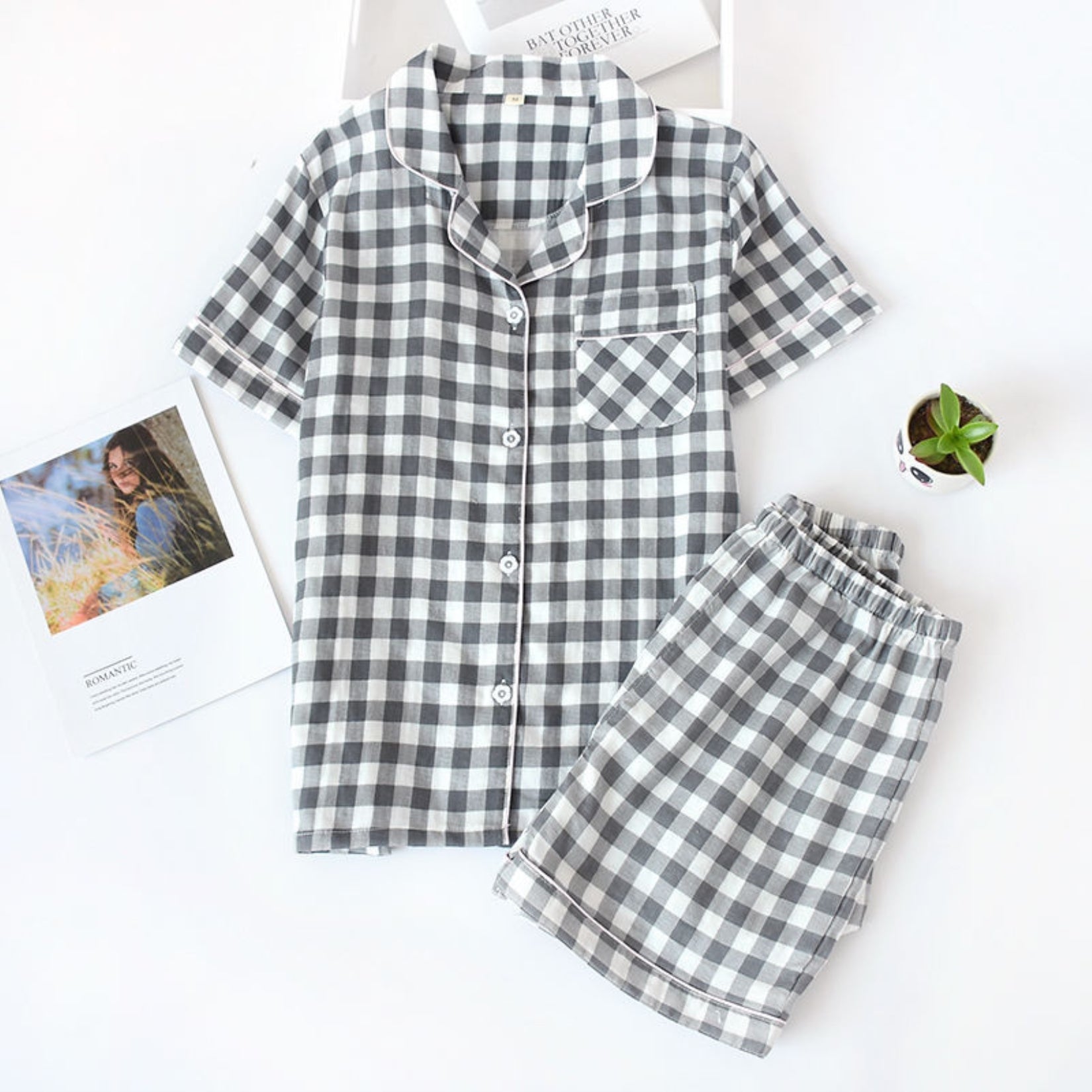 Classic Gingham Pajama Coordinates