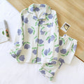 Tulip Pattern Textured Pajama Coordinates