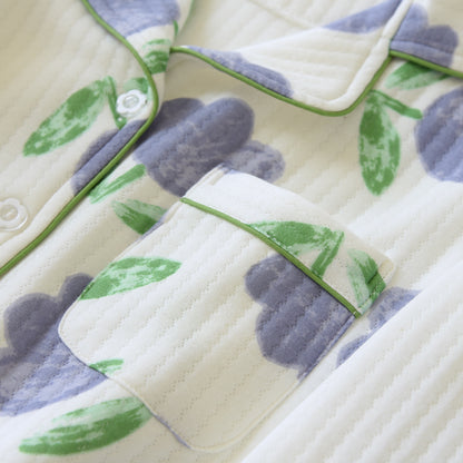 Tulip Pattern Textured Pajama Coordinates