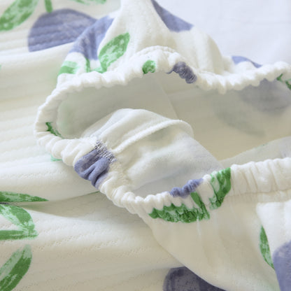 Tulip Pattern Textured Pajama Coordinates