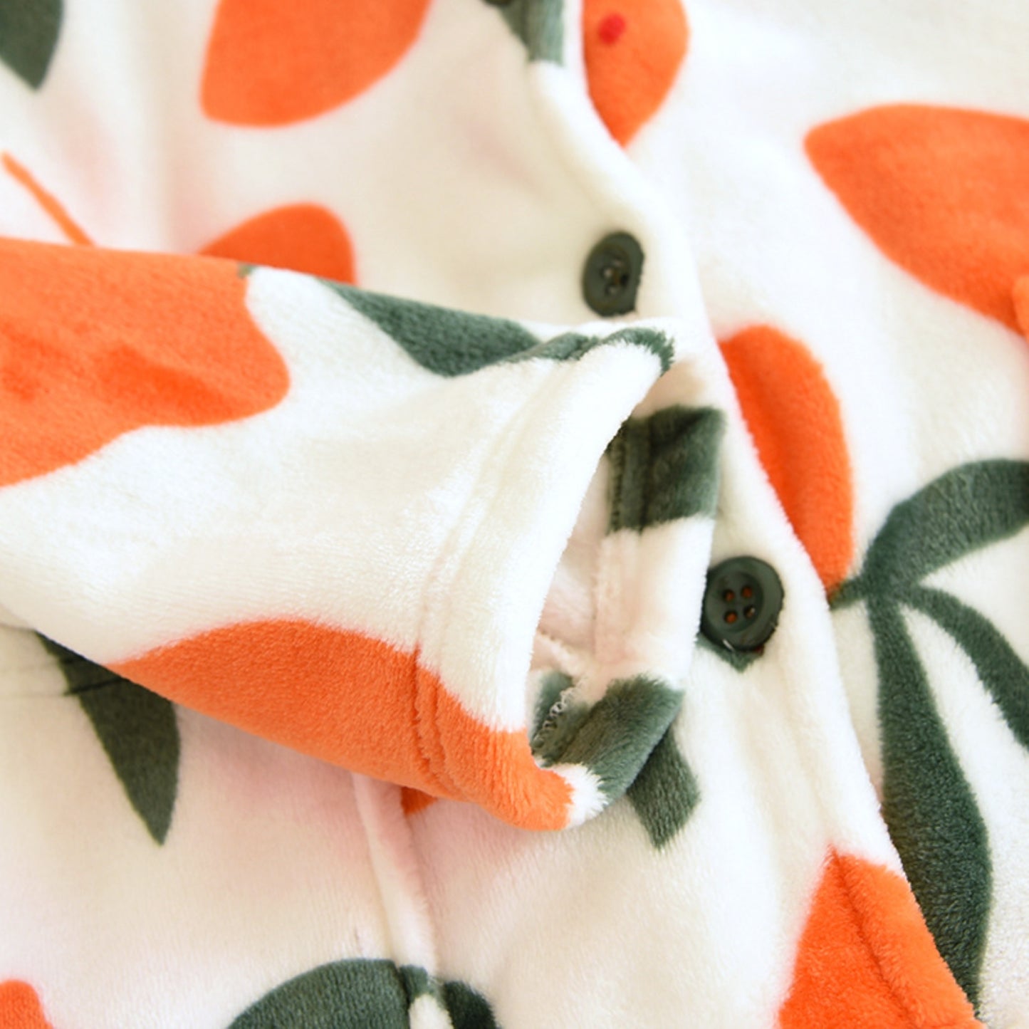 Contrast Fruit Pattern Pajama Coordinates
