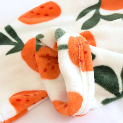 Contrast Fruit Pattern Pajama Coordinates