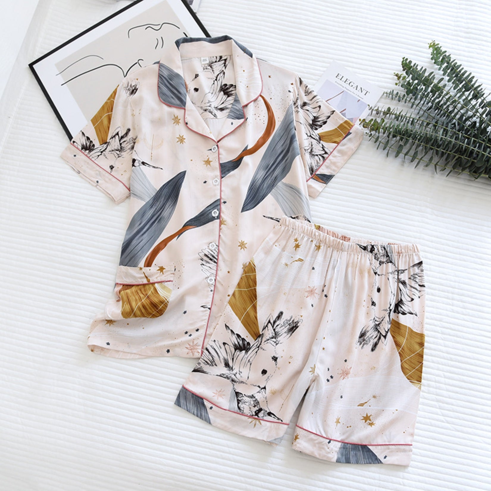 Multicolor Floral Lounge Coordinates