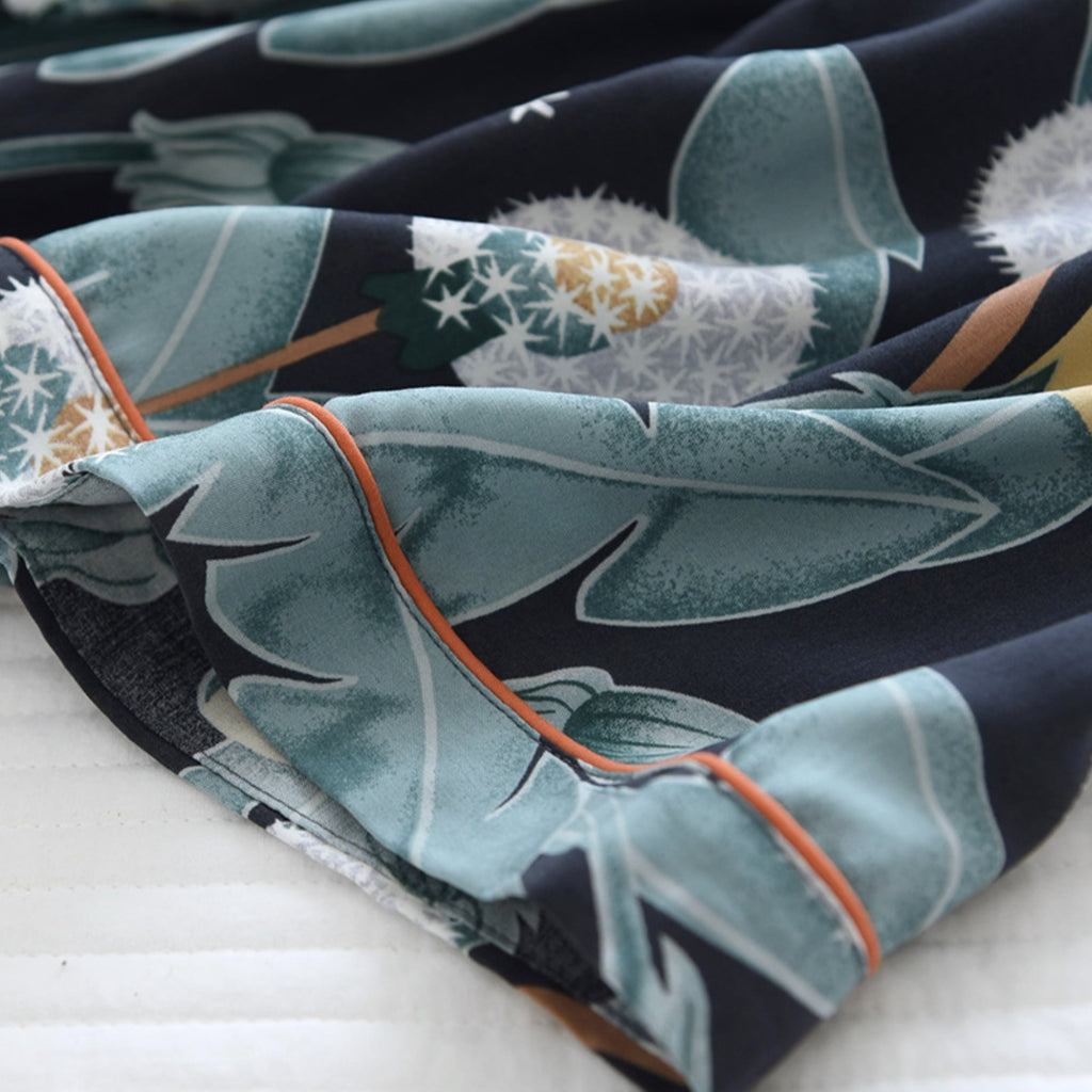 Coordinaciones de salón con motivos florales multicolores