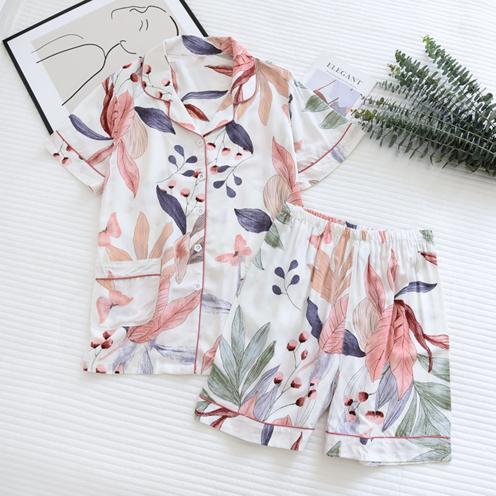 Multicolor Floral Lounge Coordinates