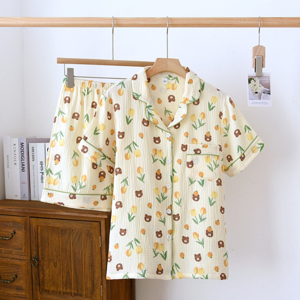 Mixed Print Pajama Coordinates