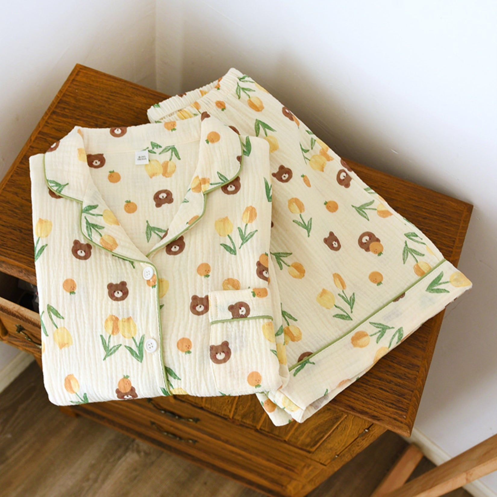 Mixed Print Pajama Coordinates