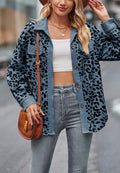 Leopard Print Collared Jacket
