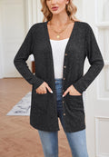 Ribbed Knit Textured Cardigan
