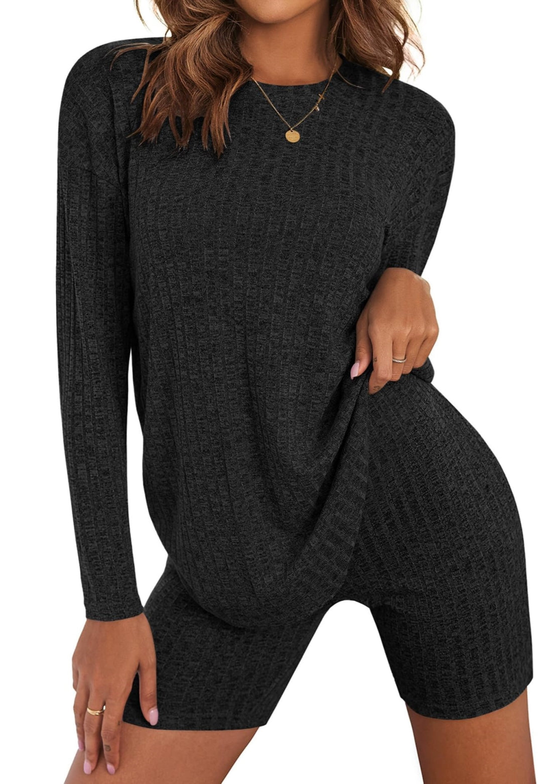 Conjuntos de salón de punto acanalado