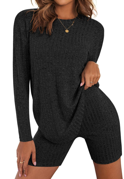 Conjuntos de salón de punto acanalado