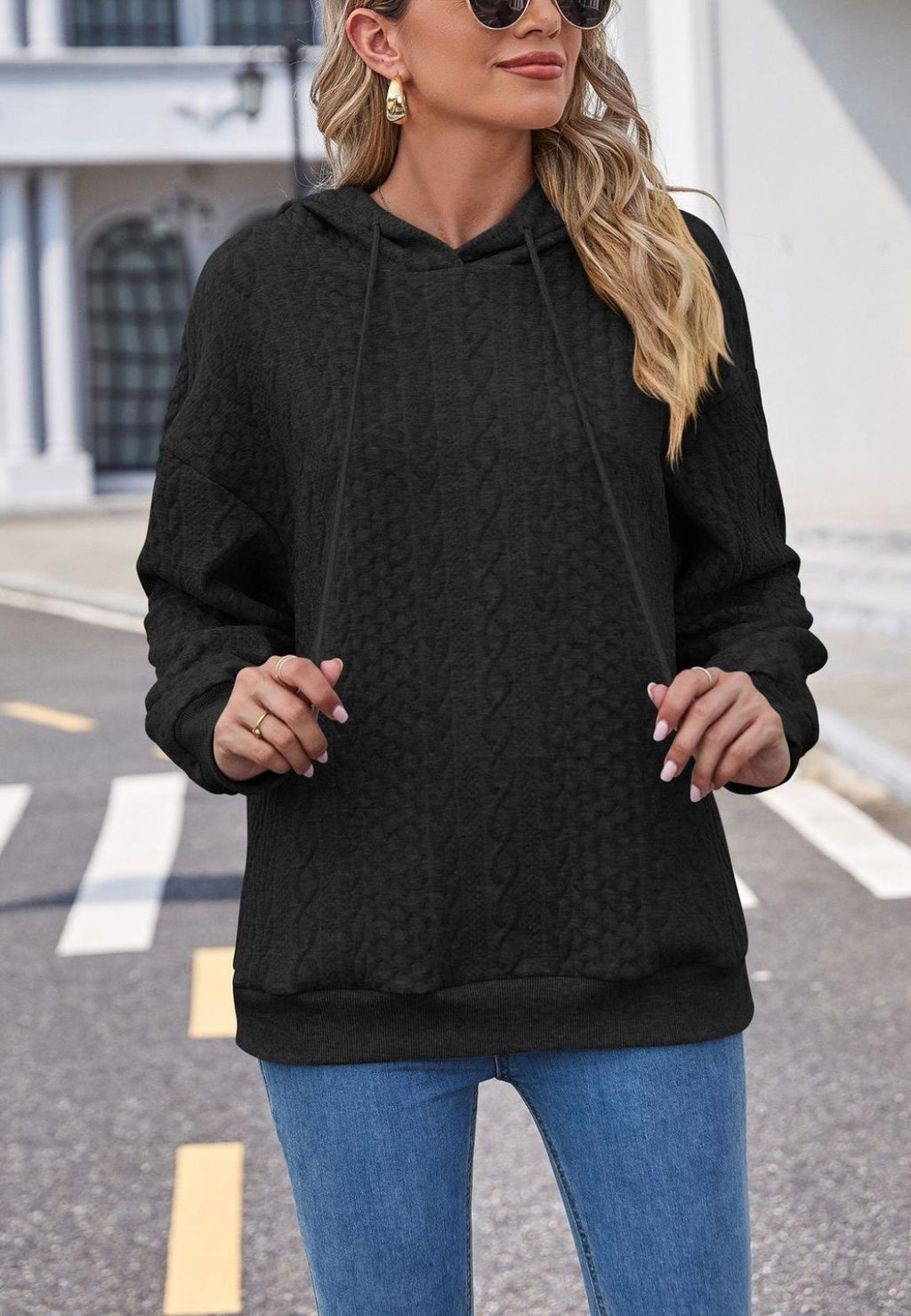 Classic Cable Knit Hoodie