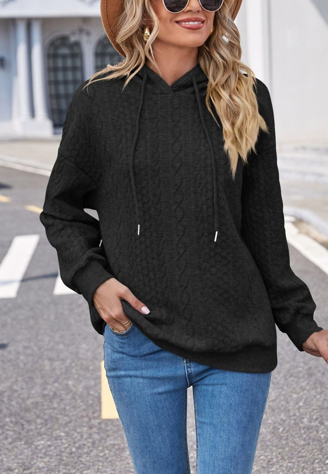 Classic Cable Knit Hoodie