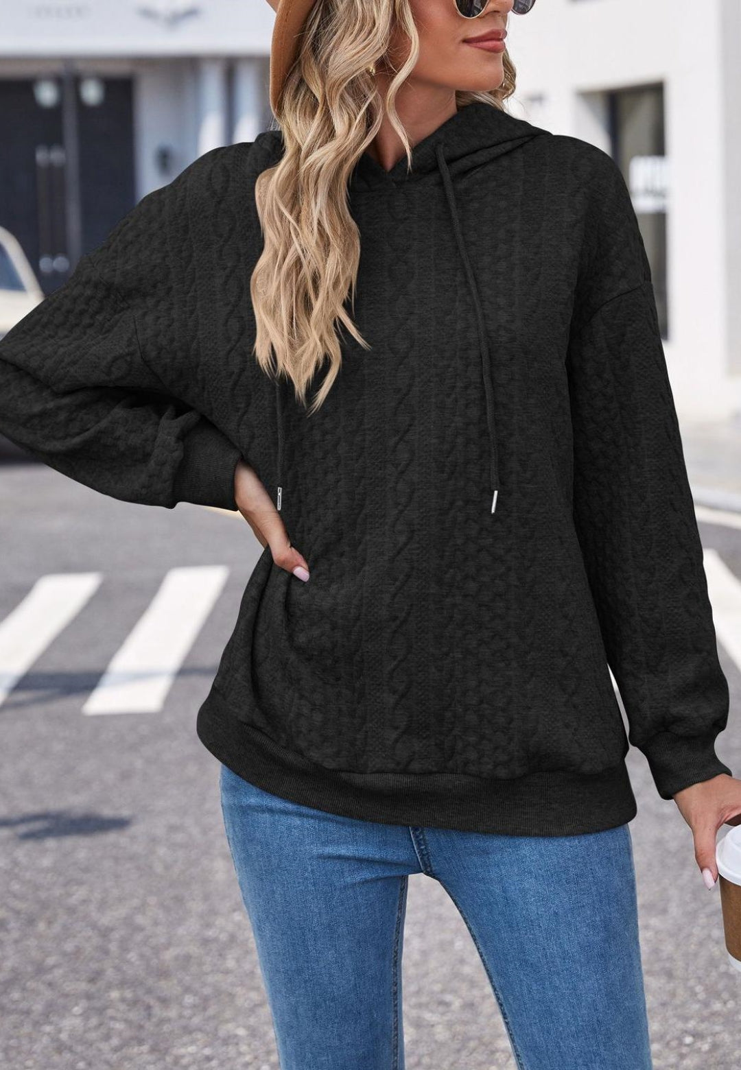 Classic Cable Knit Hoodie