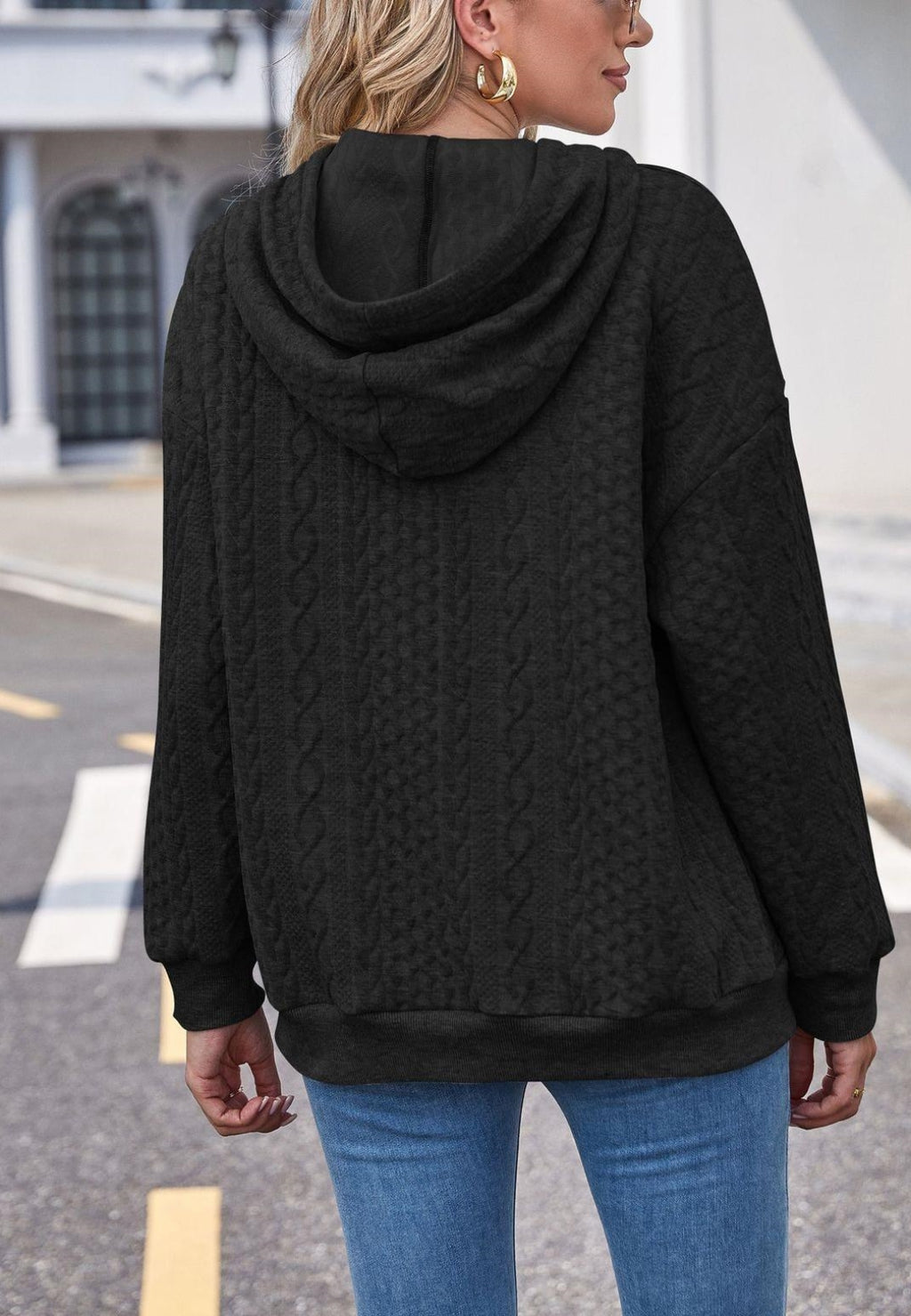 Classic Cable Knit Hoodie