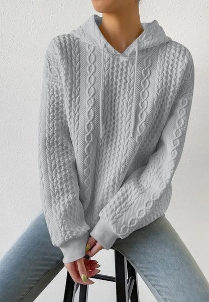 Classic Cable Knit Hoodie