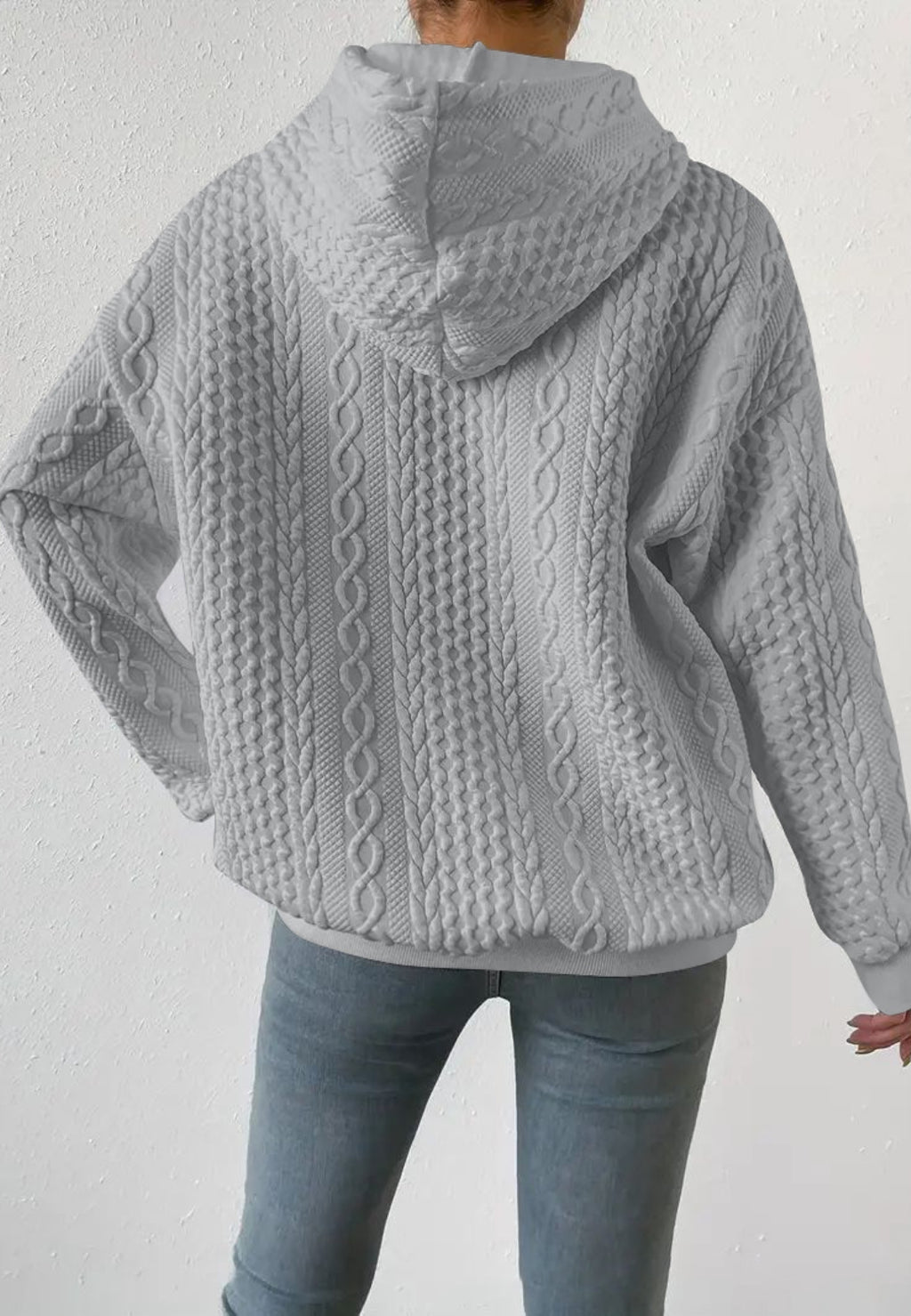 Classic Cable Knit Hoodie