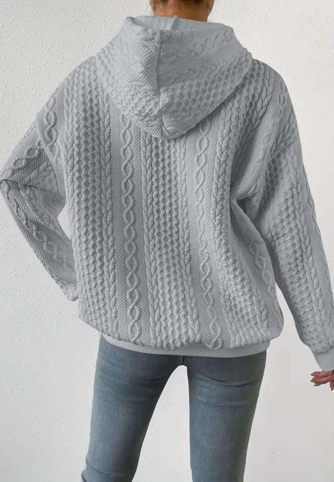 Classic Cable Knit Hoodie