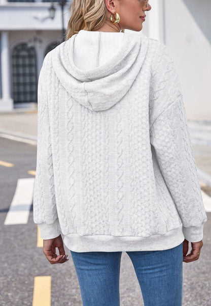 Classic Cable Knit Hoodie