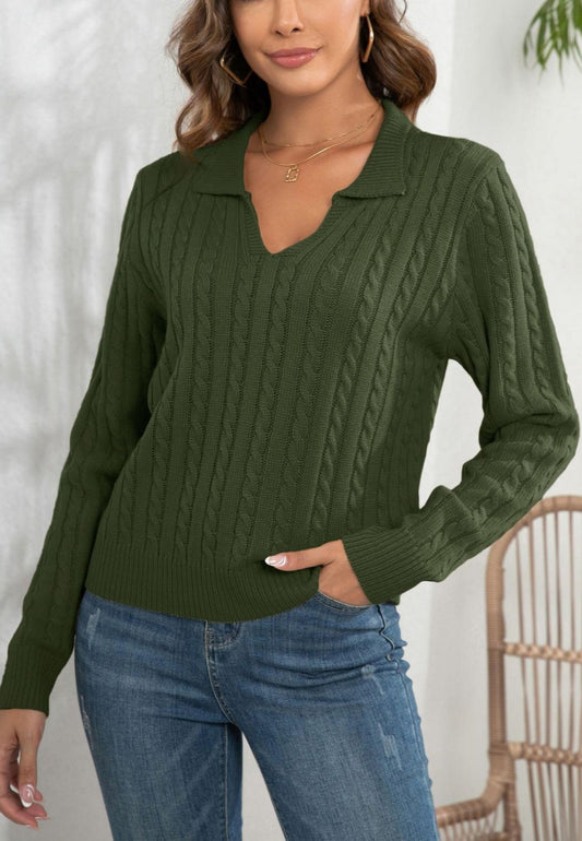 Cable Knit Classic Sweater