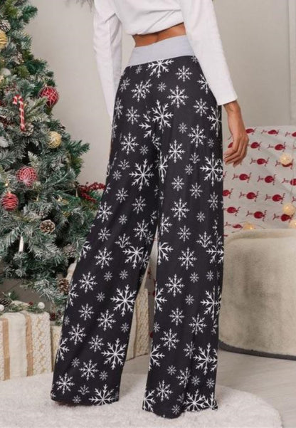 Pantalones de pijama con estampado navideño