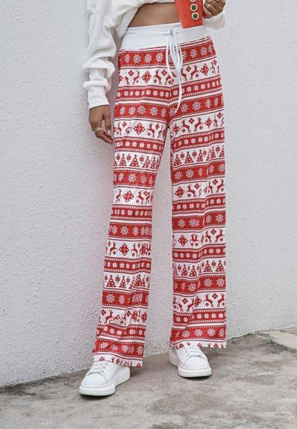 Pantalones de pijama con estampado navideño