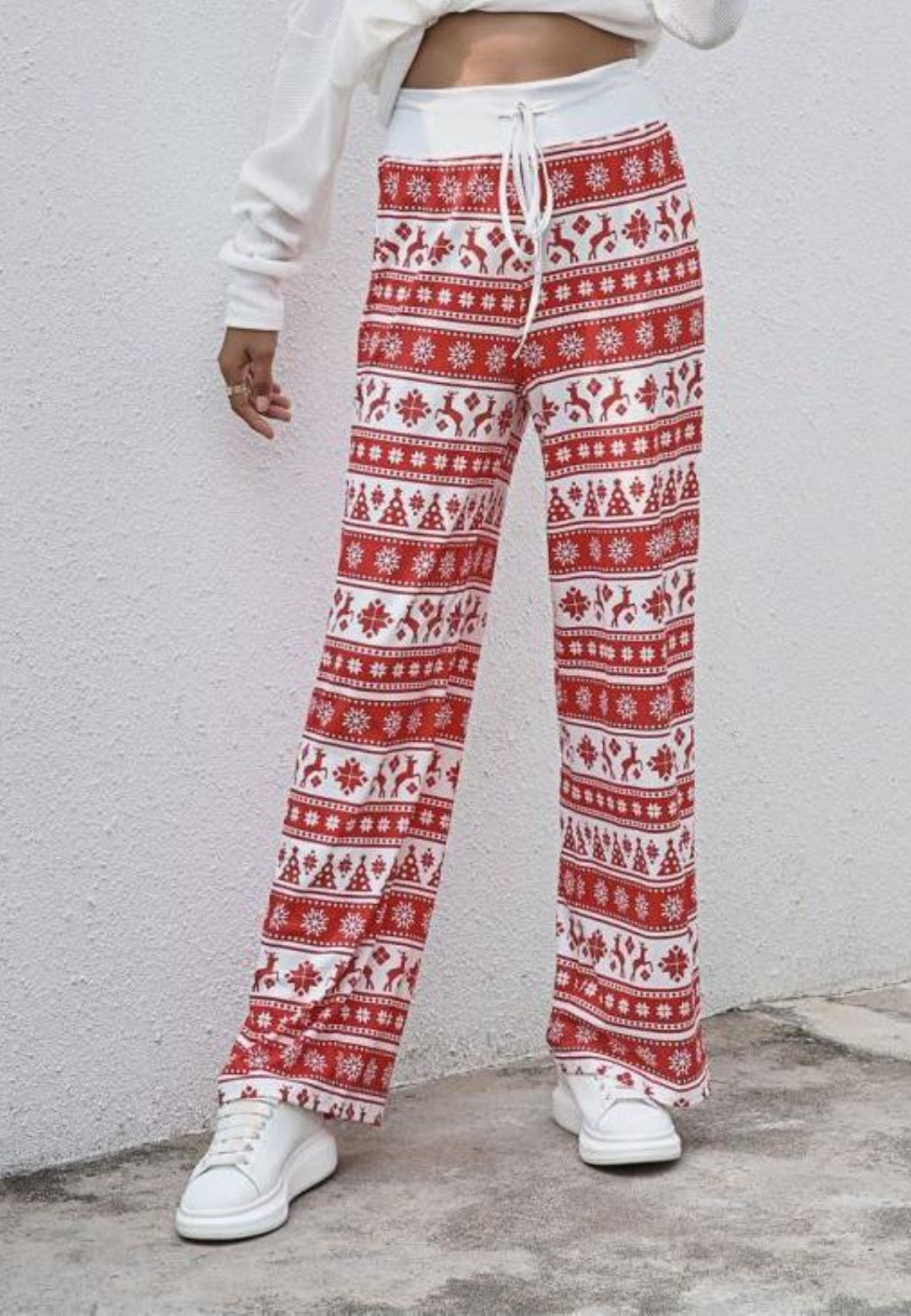 Pantalones de pijama con estampado navideño