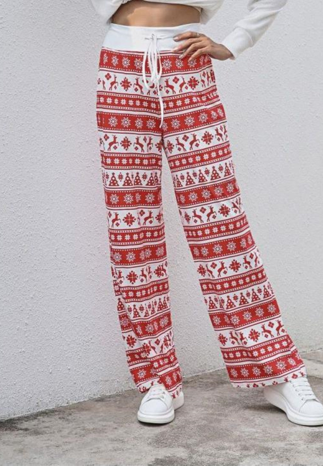 Pantalones de pijama con estampado navideño