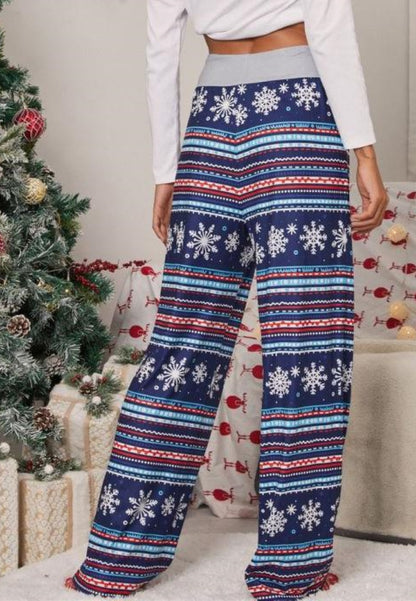 Pantalones de pijama con estampado navideño